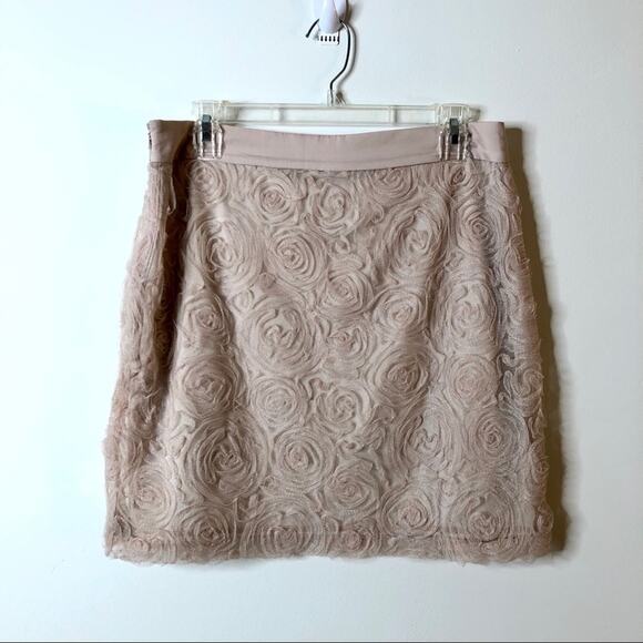 Annabella blush pink skirt with rosettes size L - Picture 5 of 5